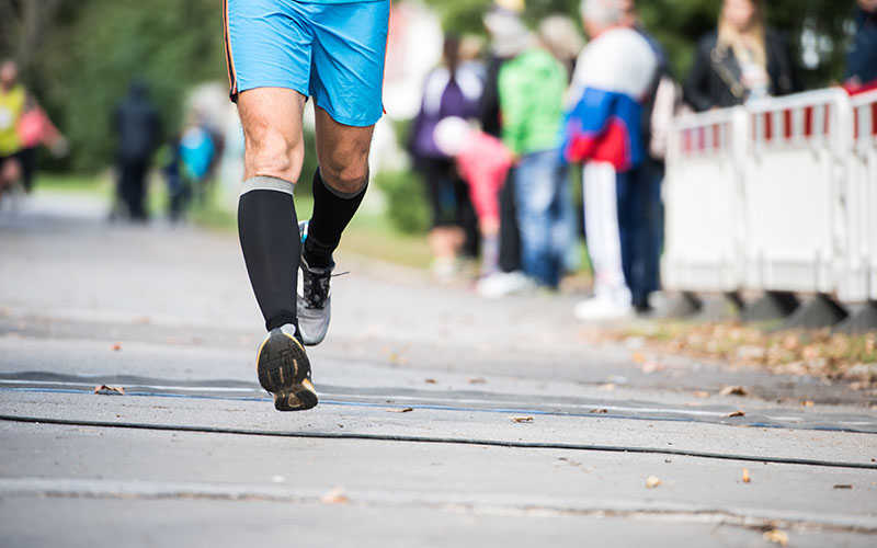 Compression Socks Okotoks athlete running